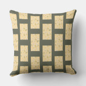 Sage Green Summer Nature Floral Pattern  クッション (裏面)