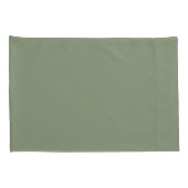 Sage Green Sunflower Floral Pillowcase Set 枕カバー (裏面-右)