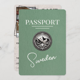 Sage Green Sweden Passport日付の保存 セーブザデート