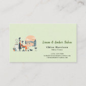 Sage Green Terracotta Hair Salon Appointment & 名刺 (正面)