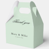 Sage Green Thank You Box for Any Occasion Gable フェイバーボックス (正面)