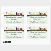 Sage Green Thank You Sharing Our Joyベビー 長方形シール (シート)