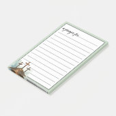 Sage Green Three Crosses War Room Prayer ポストイット (アングル)