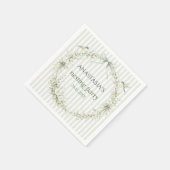 Sage Green Toile De Juoy Nesting Party  スタンダードカクテルナプキン (角)