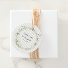 Sage Green Toile De Juoy Nesting Party  フェイバータグ