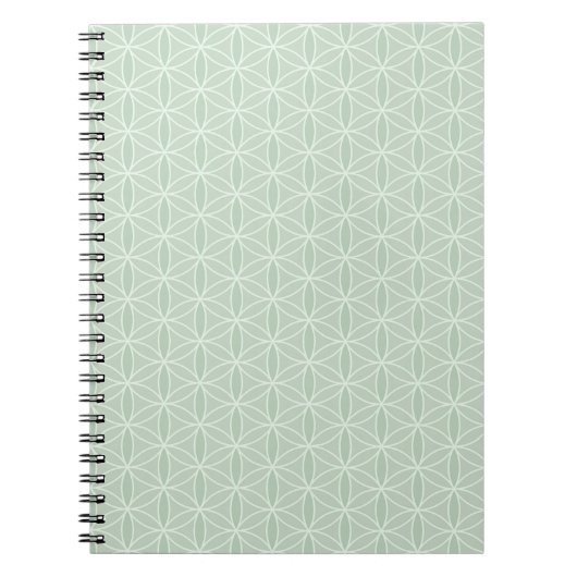 Sage Green Tree of Life Notebook ノートブック (正面)