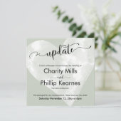 Sage Green Updateの延期されたカード結婚のハート (スタンド正面)