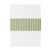 sage green vintage ストライプ ウェディング 招待状ベリーバンド (裏面例)