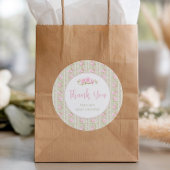 Sage Green Vintage Rose Thank You ラウンドシール