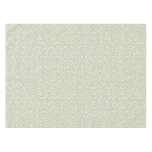 Sage Green Vintage Tablecloth  テーブルクロス (正面(横))
