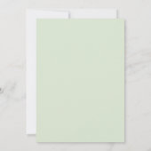 Sage Green Violet Romantic Spring Wedding 招待状 (裏面)