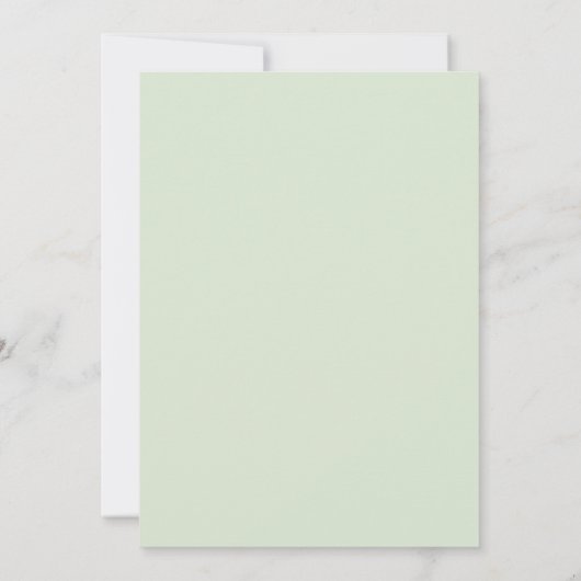 Sage Green Violet Romantic Spring Wedding 招待状 (裏面)