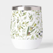 Sage Green Watercolor French Country Chic Olives (背面)