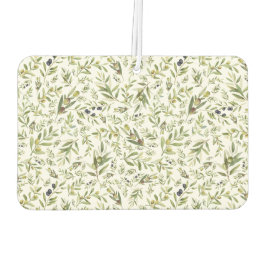 Sage Green Watercolor French Country Chic Olives カーエアーフレッシュナー