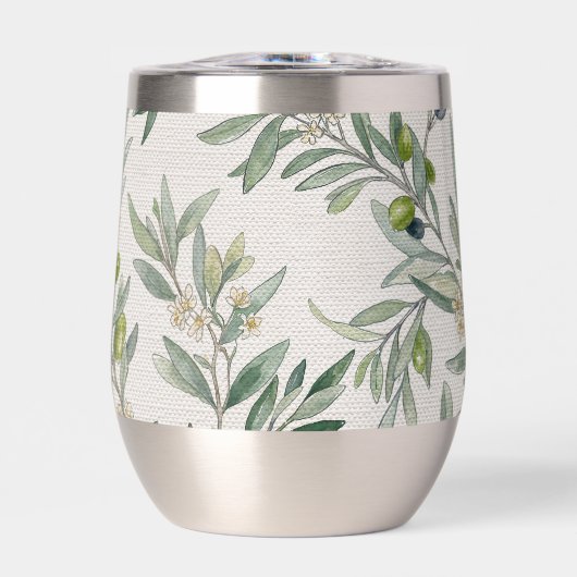 Sage Green Watercolor French Country Olive (正面)