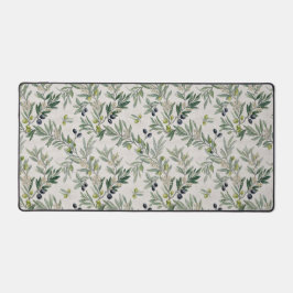 Sage Green Watercolor French Country Olive デスクマット