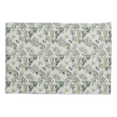 Sage Green Watercolor French Country Olive 枕カバー (裏面)