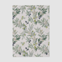 Sage Green Watercolor French Country Olive