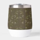 Sage Green Watercolor French Country Olive Pattern (正面)