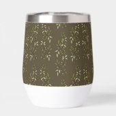 Sage Green Watercolor French Country Olive Pattern (背面)
