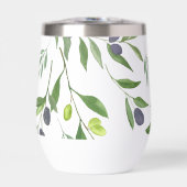 Sage Green Watercolor French Country Olive Pattern (正面)