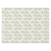 Sage Green Watercolor French Country Olive Pattern テーブルクロス (正面(横))