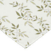 Sage Green Watercolor French Country Olive Pattern テーブルクロス (アングル)