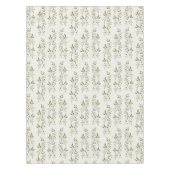 Sage Green Watercolor French Country Olive Pattern テーブルクロス (正面)