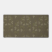 Sage Green Watercolor French Country Olive Pattern デスクマット (正面)