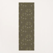 Sage Green Watercolor French Country Olive Pattern ヨガマット (正面)