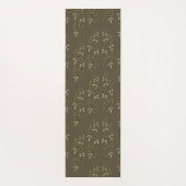 Sage Green Watercolor French Country Olive Pattern ヨガマット (裏面)