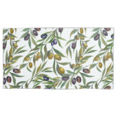 Sage Green Watercolor French Country Olive Pattern 枕カバー (正面)