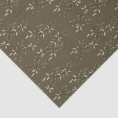 Sage Green Watercolor French Country Olive Pattern 薄葉紙 (詳細)