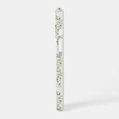 Sage Green Watercolor French Country Olive Pattern iPhone 16ケース (左側面)