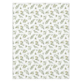 Sage Green Watercolor Olives テーブルクロス (正面)