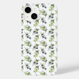Sage Green Watercolor Olives Case-Mate iPhone 14ケース