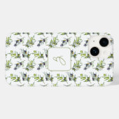 Sage Green Watercolor Olives Name Case-Mate iPhoneケース (裏面 (横))