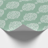 Sage Green Watercolor Pattern ラッピングペーパー (角)