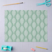Sage Green Watercolor Pattern 薄葉紙 (クラフト)