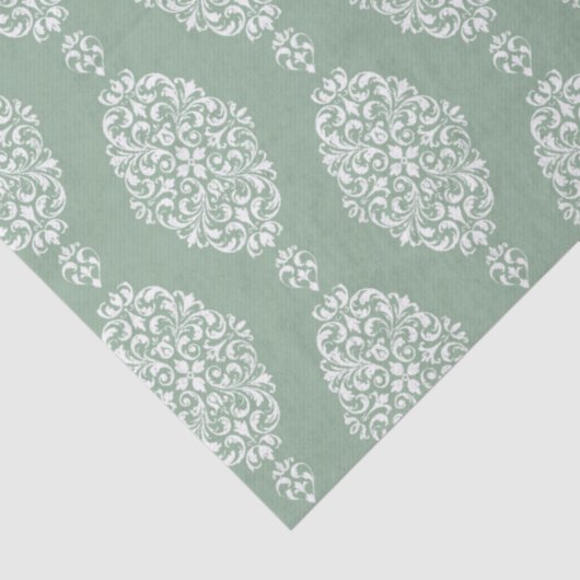 Sage Green Watercolor Pattern 薄葉紙 (詳細)