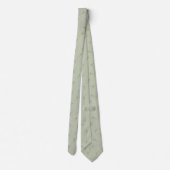 Sage Green Watercolor Rose Bud Tie ネクタイ (裏面)