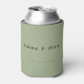 Sage Green Wedding Can Cooler 缶クーラー (缶正面)