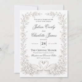 Sage Green Wedding InvitationWedding Garden Invite 招待状