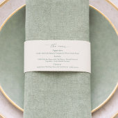Sage Green Wedding Menu 招待状ベリーバンド