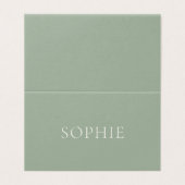Sage Green Wedding Place Card  (外部フラット)