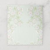Sage Green White Rose Wedding プレイスカード (外部開封)