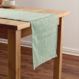 Sage Green Wildflower Baby Shower Table Runner ショートテーブルランナー
