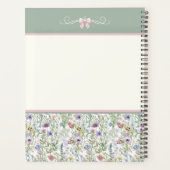 Sage Green Wildflower Clarinet Rehearsal Planner プランナー手帳 (裏面)
