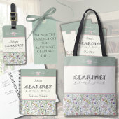 Sage Green Wildflower Clarinet Rehearsal Planner プランナー手帳