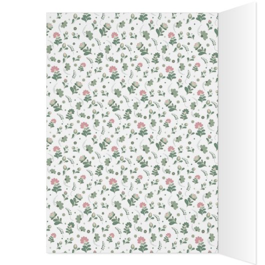 Sage Green Wildflower Folk Wedding (内側 (左))